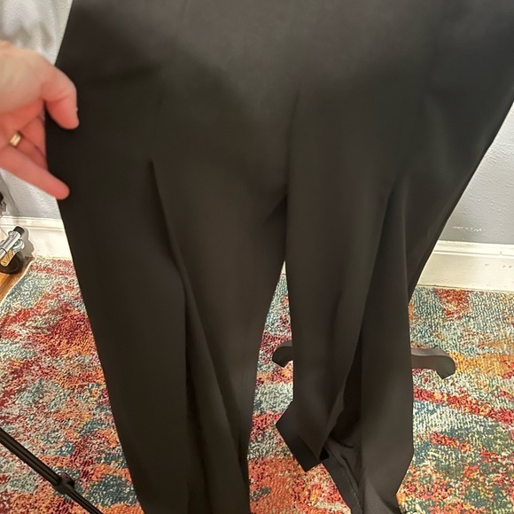 Bebe NWT jumpsuit. Black. Sexy slits up leg. Has stretch. Xs - Picture 5 of 6